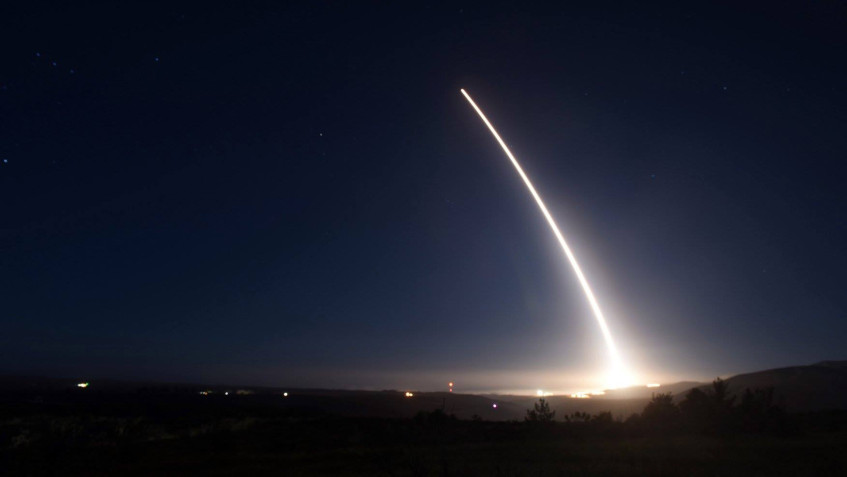 FILE - In this Saturday, Feb. 20, 2016 file photo provided by U.S. Air Force, an unarmed Minuteman III intercontinental ballistic missile launches during an operational test at Vandenberg Air Force Base, Calif. Like a giant pen stroke in the sky, an unarmed Minuteman 3 nuclear missile roared out of its underground bunker on the California coastline Friday, Feb. 26, 2016, and soared over the Pacific, inscribing the signature of American power amid growing worry about North Koreas pursuit of nuclear weapons capable of reaching U.S. soil. When it comes to deterring an attack by North Korea or other potential adversaries, the missile is the message.  (U.S. Air Force via AP, File)