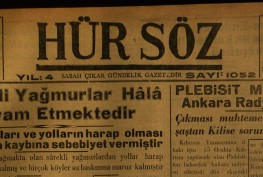 Hür Söz Gazetesi, 23 Aralık 1949