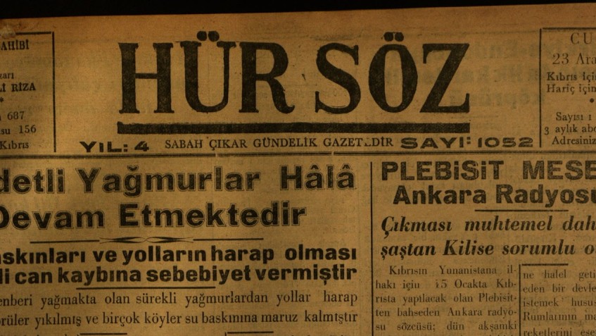 Hür Söz Gazetesi, 23 Aralık 1949